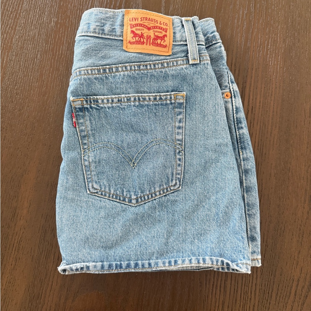 Levi's Light Blue Denim Mini Skirt